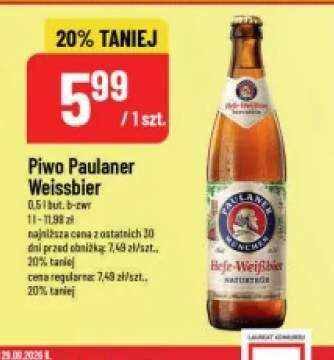 Piwo Paulaner Weissbier