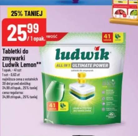 Tabletki do zmywarki Ludwik Lemon