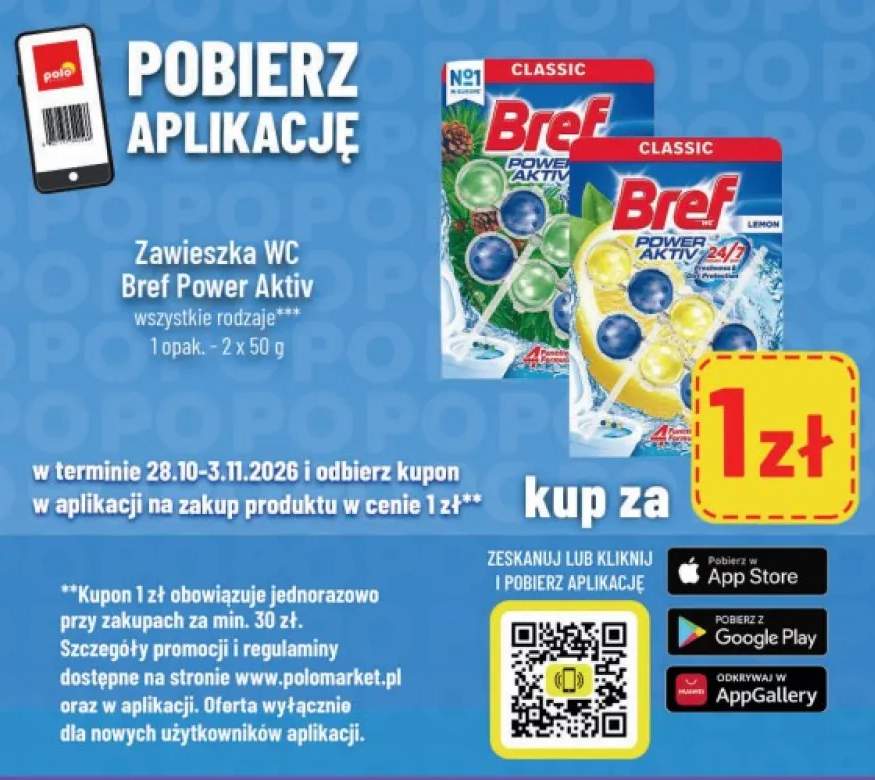 Zawieszka WC Bref Power Aktiv 2-pak
