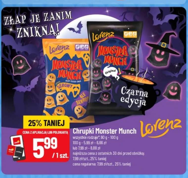 Chrupki Monster Munch serowe Lorenz +1 wariant