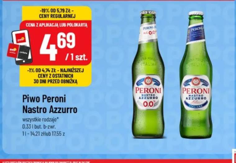 Piwo Peroni Nastro Azzurro +1 wariant