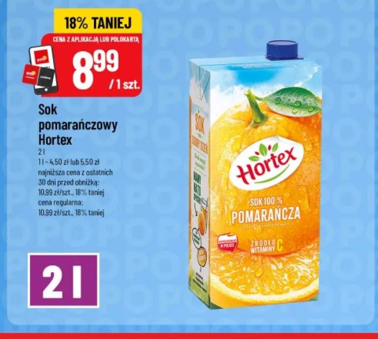 Sok pomarańczowy Hortex