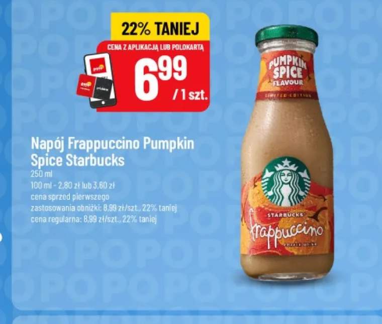 Napój Frappuccino Pumpkin Spice Starbucks