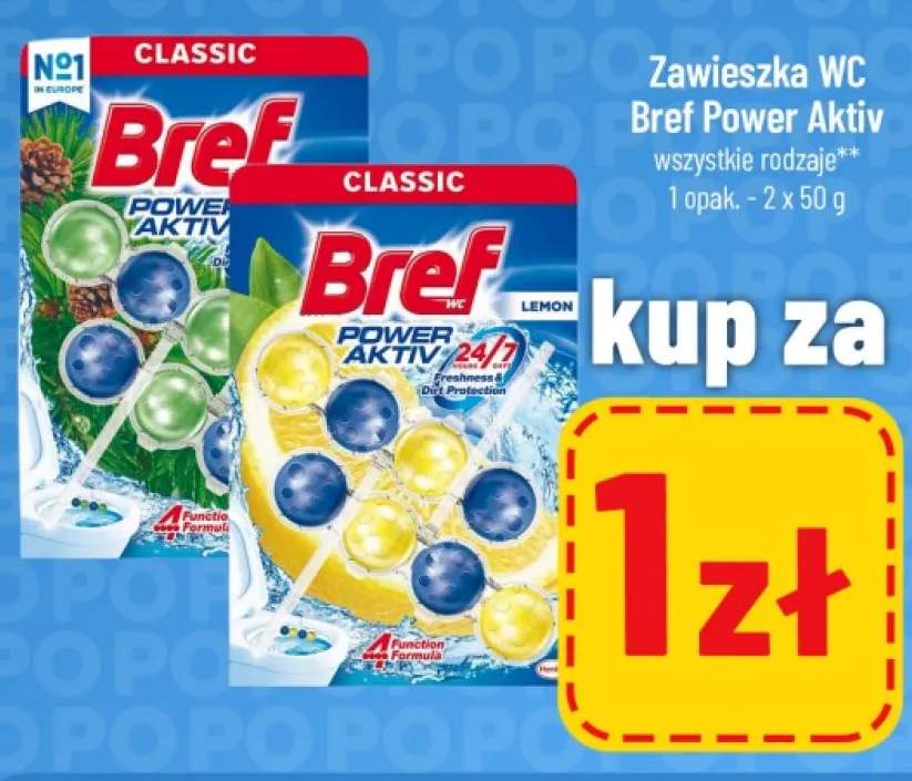 Zawieszka WC Bref Power Aktiv 2-pak