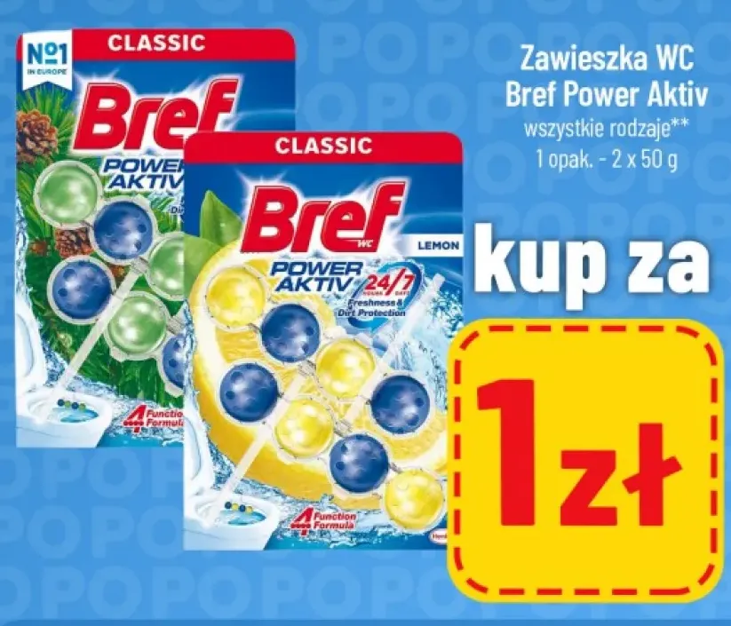 Zawieszka WC Bref Power Aktiv 2-pak