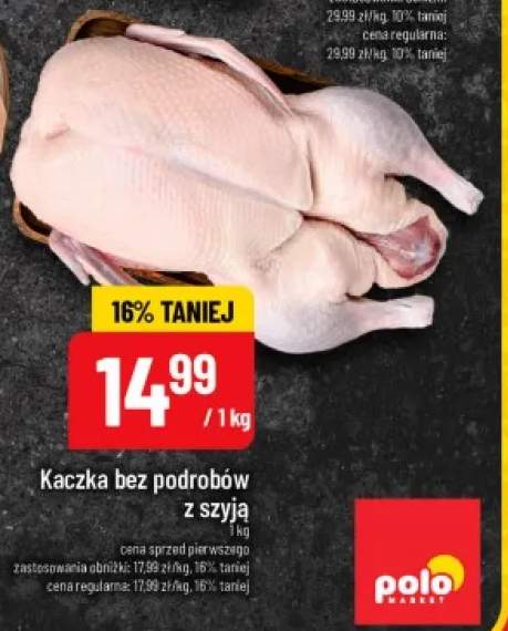 Kaczka bez podrobów z szyją