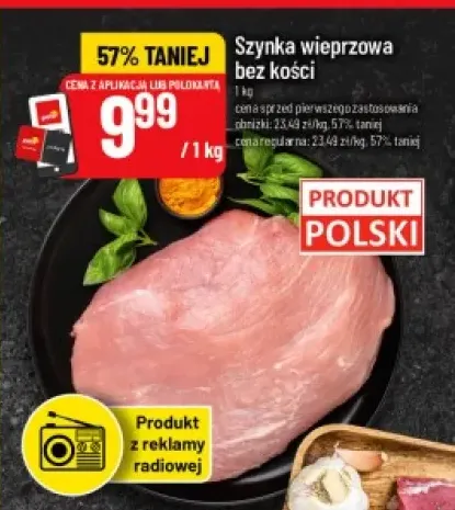 Szynka wieprzowa bez kości